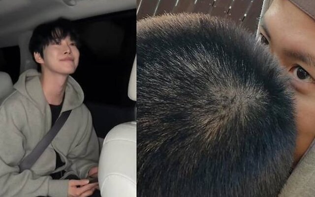 Gong Myung melts hearts after posting emotional photos of Doyoung’s buzz cut on military enlistment day