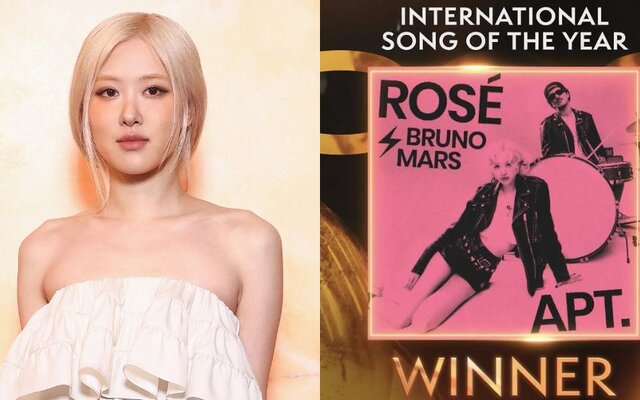 BLACKPINK’s Rosé wins International Song of the Year at the Brit Awards with “APT.”
