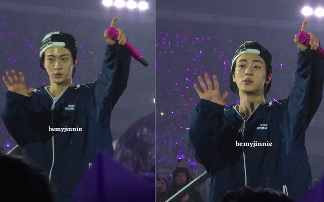 BTS Jin runs into the crowd despite staff warning as rain soaked concert creates emotional global reaction with 2.5 million fan posts