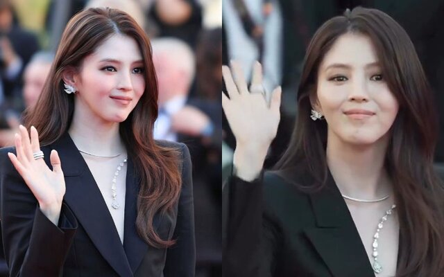 Han So Hee stuns in a bold all black look as she makes her first Cannes red carpet appearance