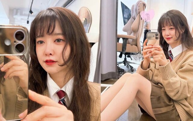 Goo Hye Sun turns heads with her fresh school uniform style at 41 while promoting her work as a venture company CEO