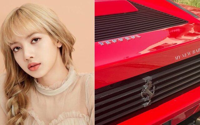 BLACKPINK’s Lisa turns heads again after revealing her new red Ferrari Testarossa and fans say she is living the true young and rich life