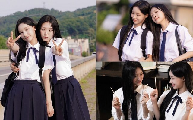Taeyeon’s new project draws attention as RESCENE’s Woni and Minami shine with youthful school uniform visuals