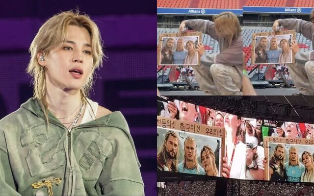 BTS’s Jimin goes viral after a fan’s “Our god” poster inspires his funny Erling Haaland parody and catches sports media attention