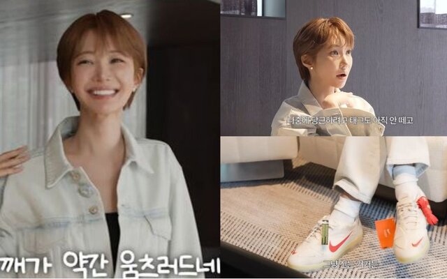 Go Joon Hee keeps the tag on her G-Dragon collaboration shoes and jokes she may resell them if the price rises