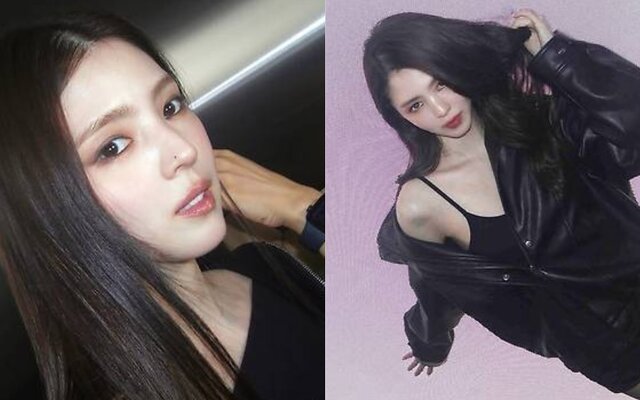 Han So Hee turns heads in a bold all black mini dress as fans praise her striking beauty and elegant long legs