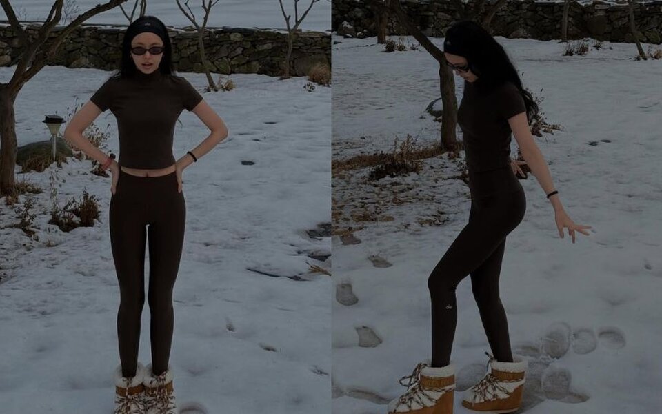 Image for Son Naeun Shows Off Her Killer Body in Skimpy Outfit Despite Freezing Weather —Fans Can't Believe How Confident She Is