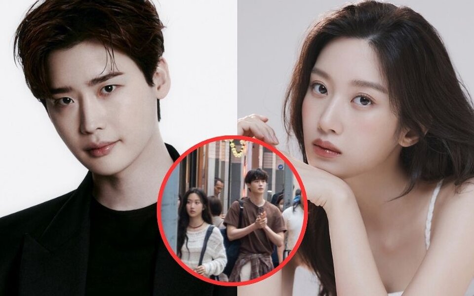 Image for Lee Jong Suk &amp; Moon Ga Young Spotted Filming ‘Seocho District’—Fans Say They Look Perfect Together