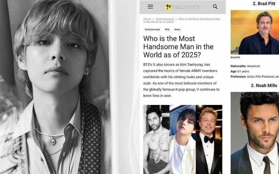 Image for BTS’s V is Officially the ‘Most Handsome Man in the World 2025’ — Here’s Why He’s Winning Hearts Everywhere