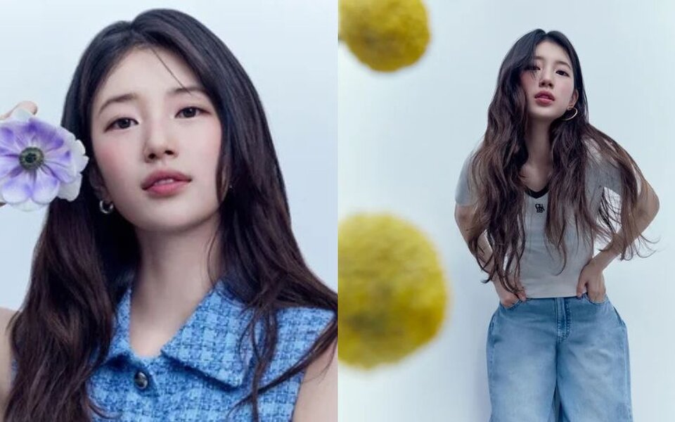 Image for Suzy Stuns in Fresh Spring Looks for GUESS, Her beauty is More Dazzling than Flowers