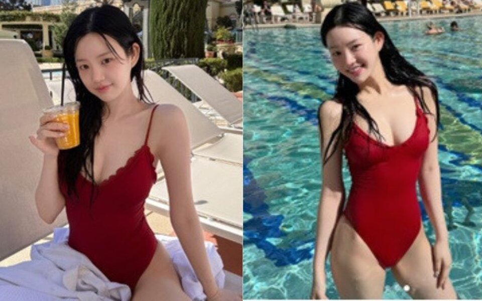Image for Lee Yoo Bi Shocks Fans with Stunning Swimsuit Photos from Las Vegas: "How Is She 43kg?"