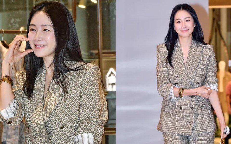 Image for Choi Ji Woo stuns everyone at 49, pulling off a deep-cut suit and looking like a mannequin
