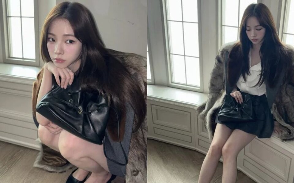 Image for aespa's Karina no-smile selfies go viral for her unreal beauty and model-like legs