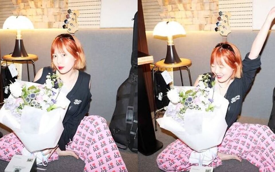 Image for HyunA celebrates 4Minute’s 16th anniversary with flowers from leader Nam Ji Hyun — “We were really beautiful”