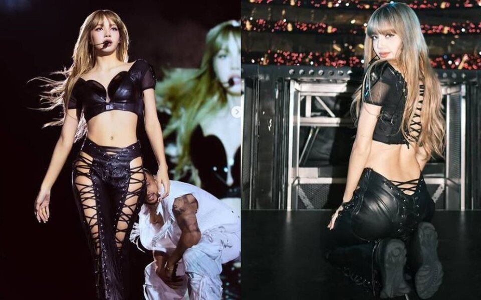 Image for BLACKPINK's Lisa shocks fans with bold outfit on LA stage, showing hip bone and under-butt in daring look