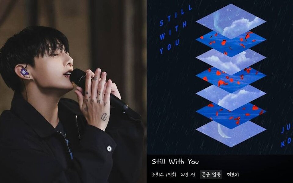 Image for BTS's Jungkook audio-only song hits 100 million views with no MV — fans say “power of his voice is unreal”
