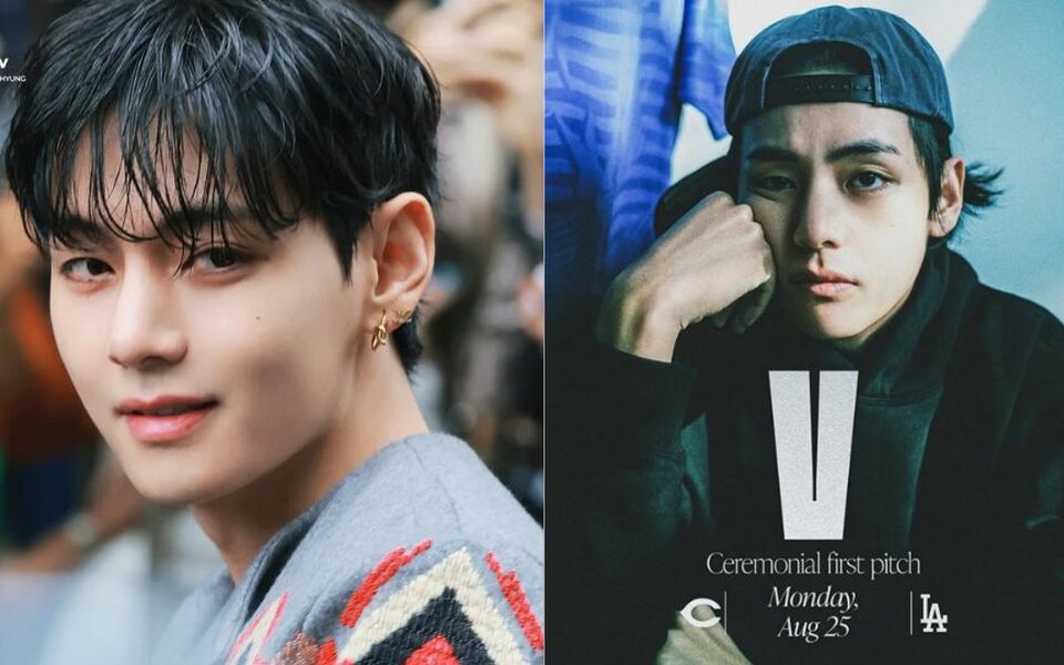 Image for BTS V’s Dodgers first pitch announcement is so powerful it crashes ticket sites as fans scream “Fly me to LA!”