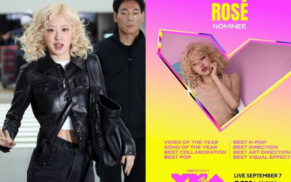 Image for BLACKPINK’s Rosé joins Lady Gaga and Bruno Mars at top of VMA nominations