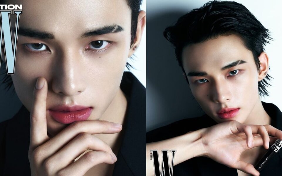 Image for Stray Kids’ Hyunjin stuns as new lipstick model showing off his irresistible lips in Givenchy Beauty photoshoot