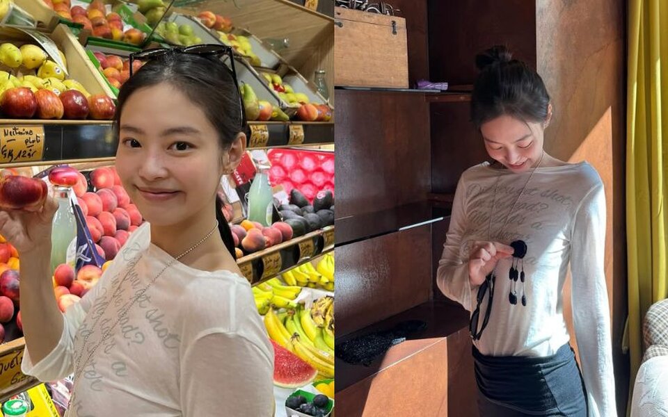 Image for BLACKPINK’s Jennie turns a casual 35,000 won T-shirt into a sold-out sensation in just one day