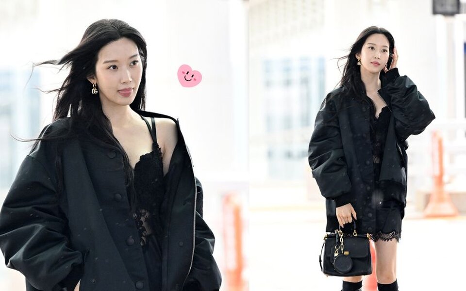 Image for Moon Ga Young stuns in bold 2.2 million won lingerie look at the airport, fans can’t stop talking about her daring fashion choice