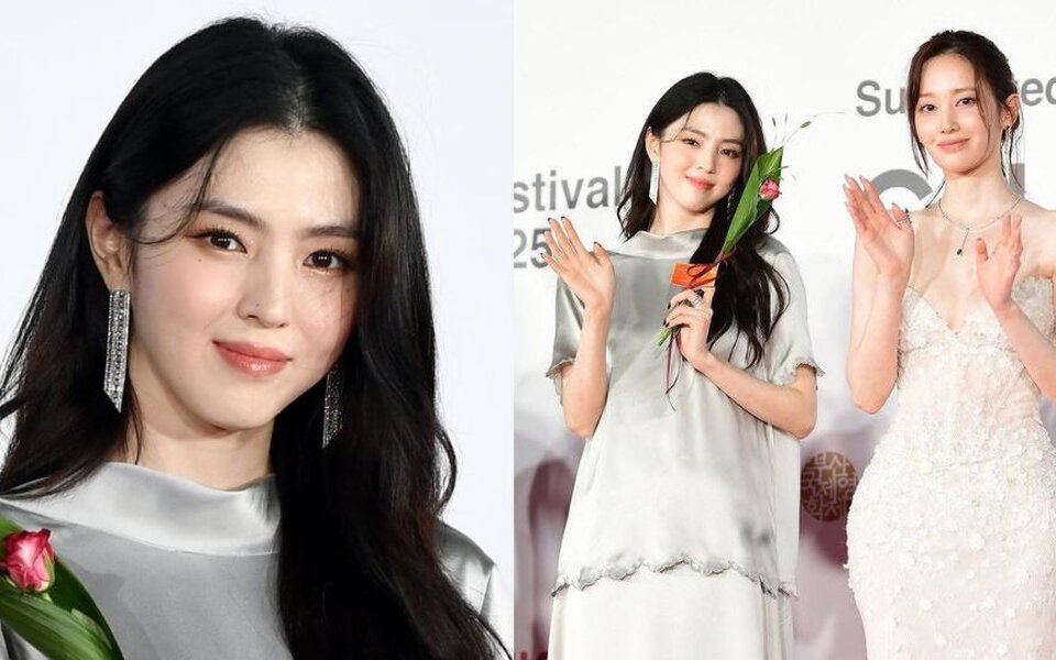 Image for Han So Hee stuns with her calm and elegant beauty while Jeon Jong Seo turns heads with bold fashion at Busan International Film Festival red carpet