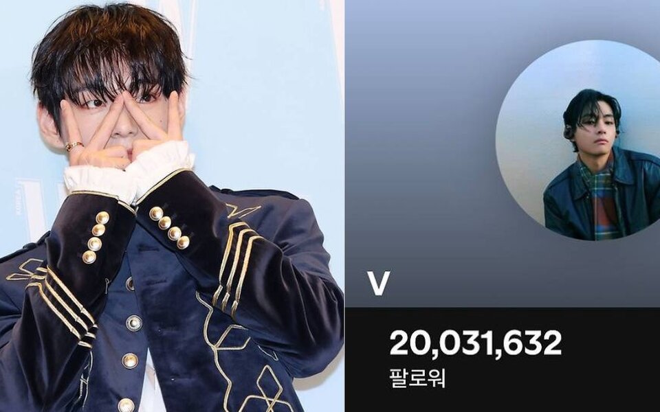 BTS’s V breaks a huge Spotify record as the first K-pop solo artist to surpass 20 million followers