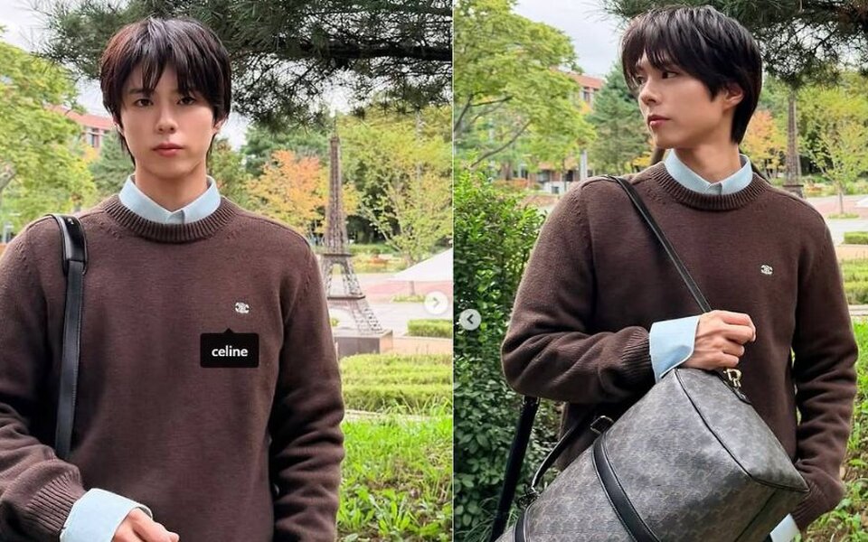 Image for Park Bo Gum shows off sharp jawline and timeless charm in latest fashion photos