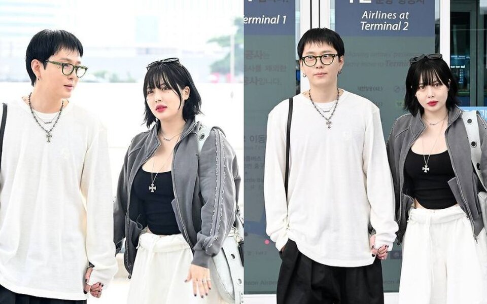 Image for HyunA responds to Nth pregnancy rumor after airport sighting with Yong Jun Hyung — agency says it’s false