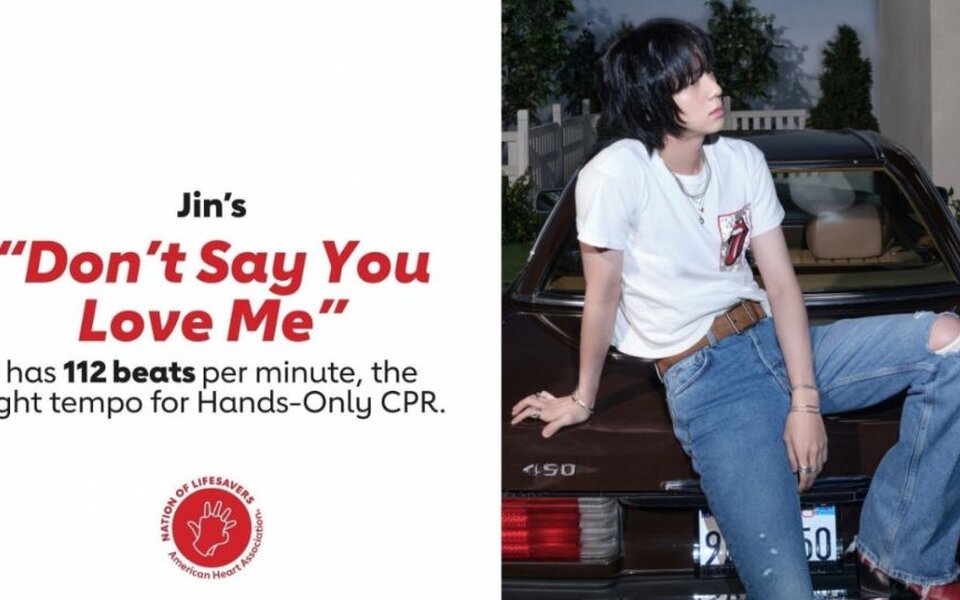 Image for BTS Jin is helping save lives with his hit song ‘Don’t Say You Love Me’ and breaking global records at the same time