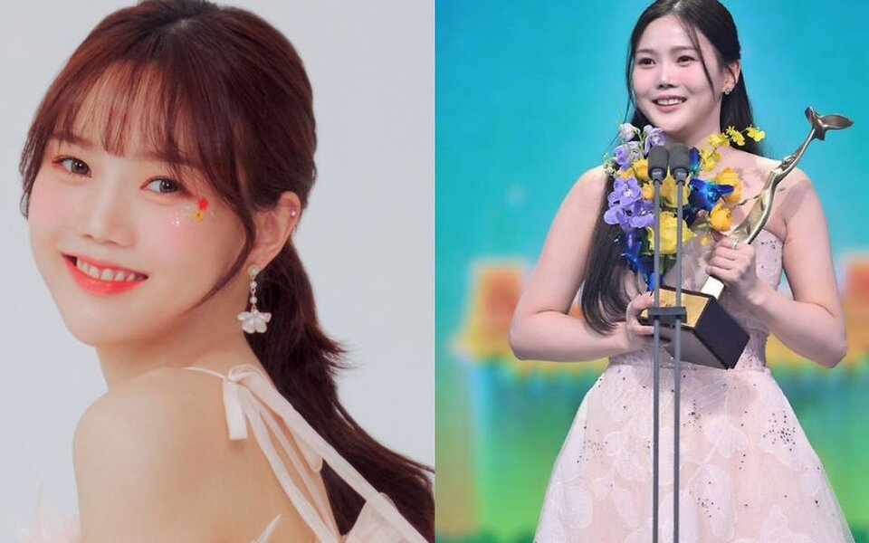 Image for OH MY GIRL’s Hyojung wins DJ of the Year and thanks listeners who feel like close friends at 2025 KBS Entertainment Awards