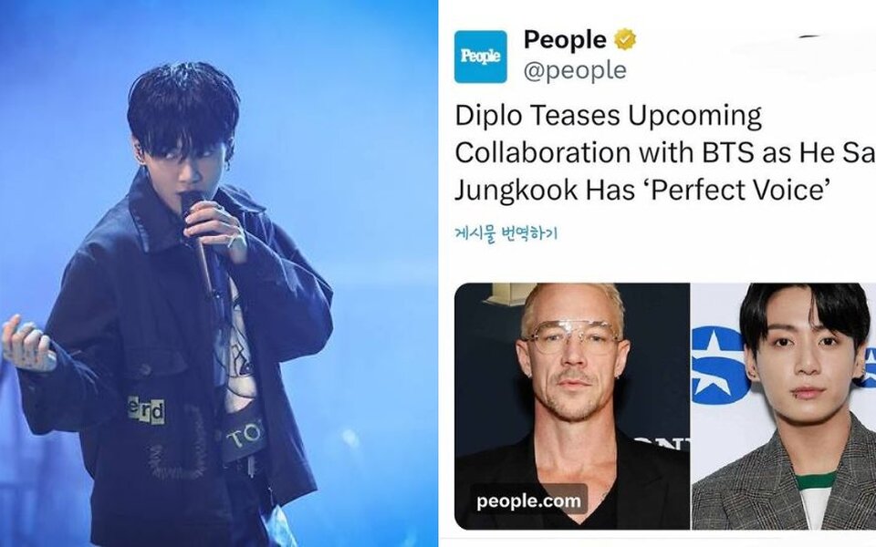 Image for BTS's Jungkook receives worldwide praise after Diplo says he has a perfect voice