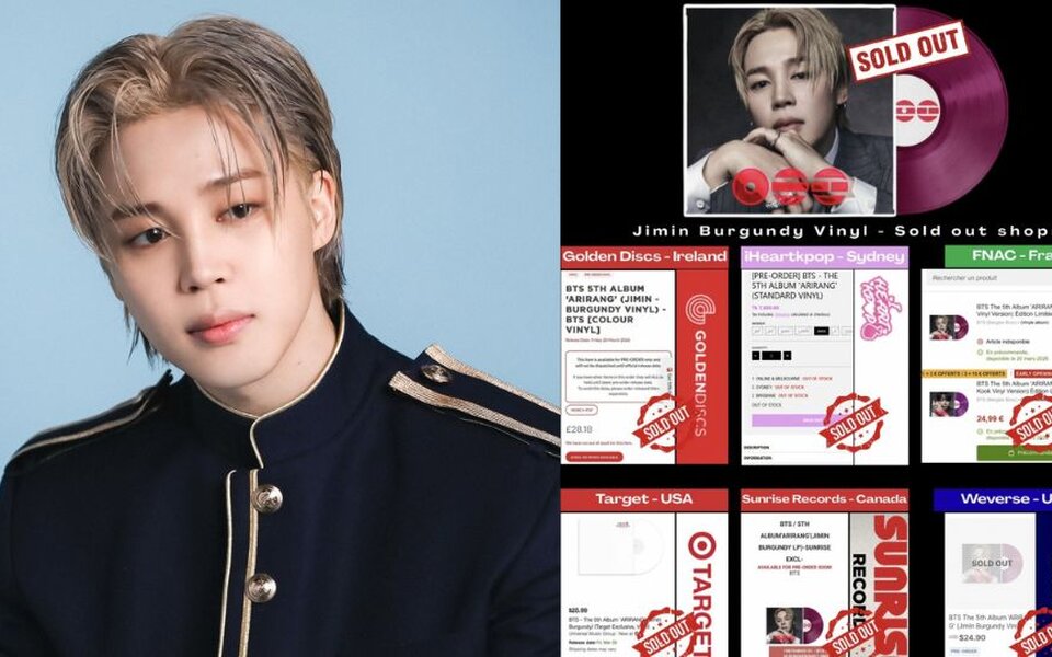Image for BTS’s Jimin is setting off another global buying frenzy as his ‘Burgundy’ LP sells out across top retailers in several countries
