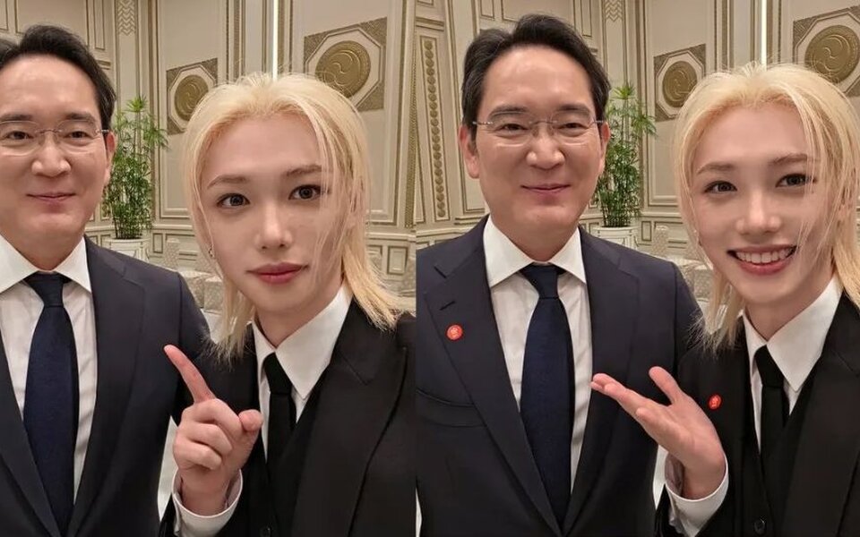 Image for Stray Kids’ Felix goes viral for his real Galaxy selfie with Samsung chairman Lee Jae Yong and fans cannot stop talking about it