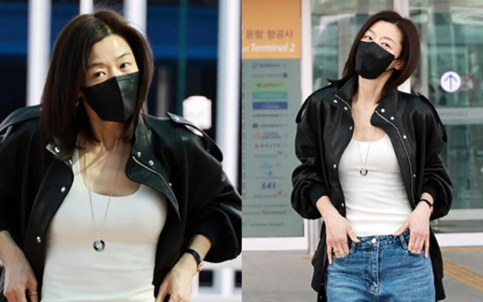 Image for Jun Ji Hyun turns heads at the airport as she debuts a luxury watch worth over 25 million KRW for the first time in the world