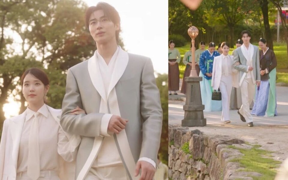 Image for IU and Byeon Woo Seok’s romance in ‘Perfect Crown’ is getting stronger, but viewers are divided over their height difference and on screen chemistry