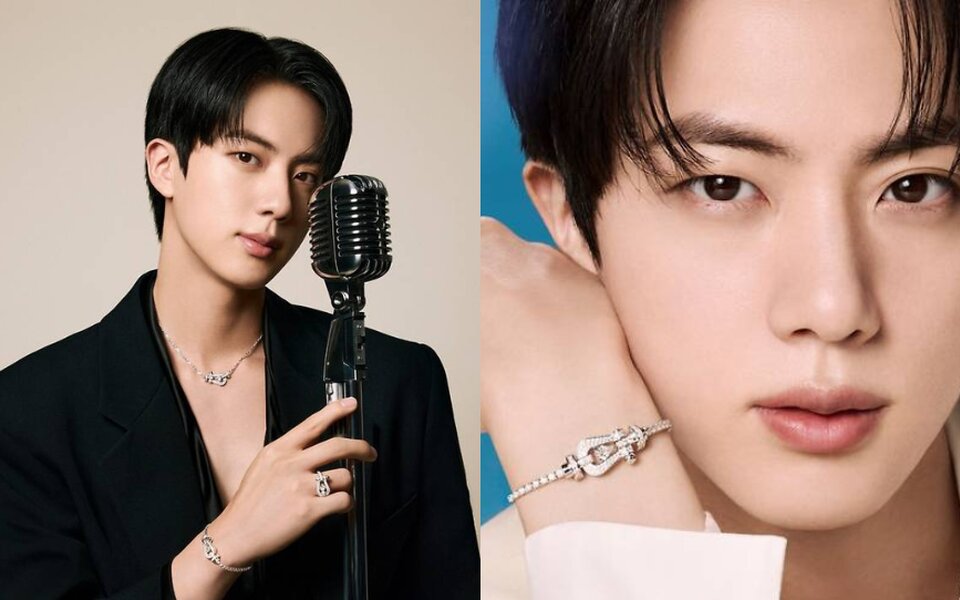 BTS's Jin turns a vintage microphone into a luxury moment in new FRED pictorial