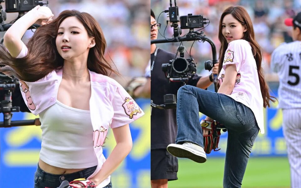 TWICE’s Nayeon becomes LG Twins’ victory fairy as her first pitch day marks historic 1 million home crowd record