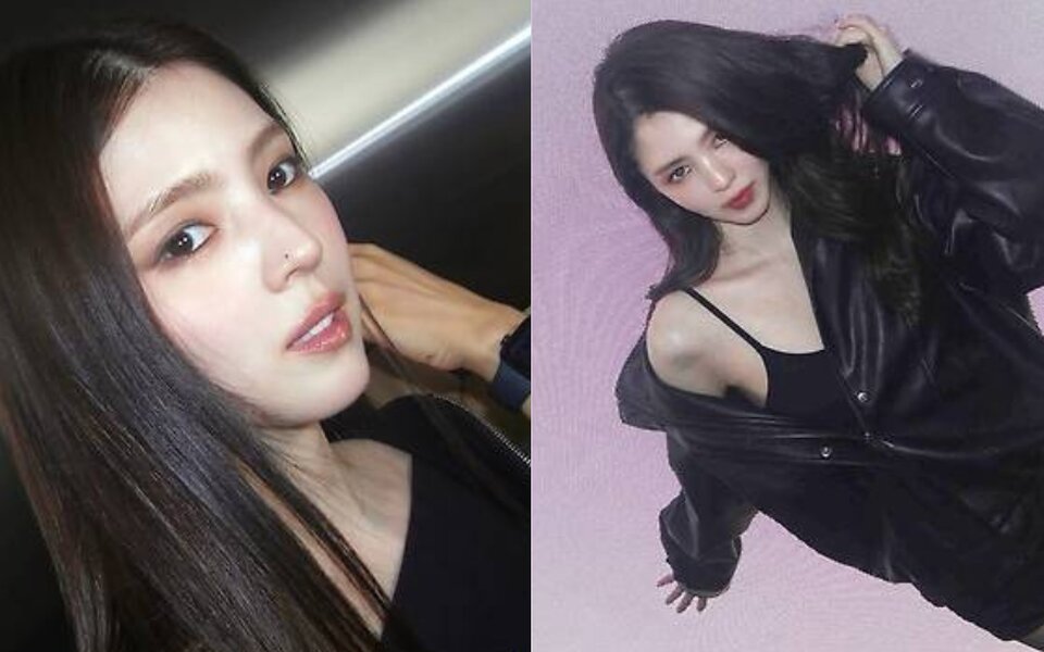 Han So Hee turns heads in a bold all black mini dress as fans praise her striking beauty and elegant long legs