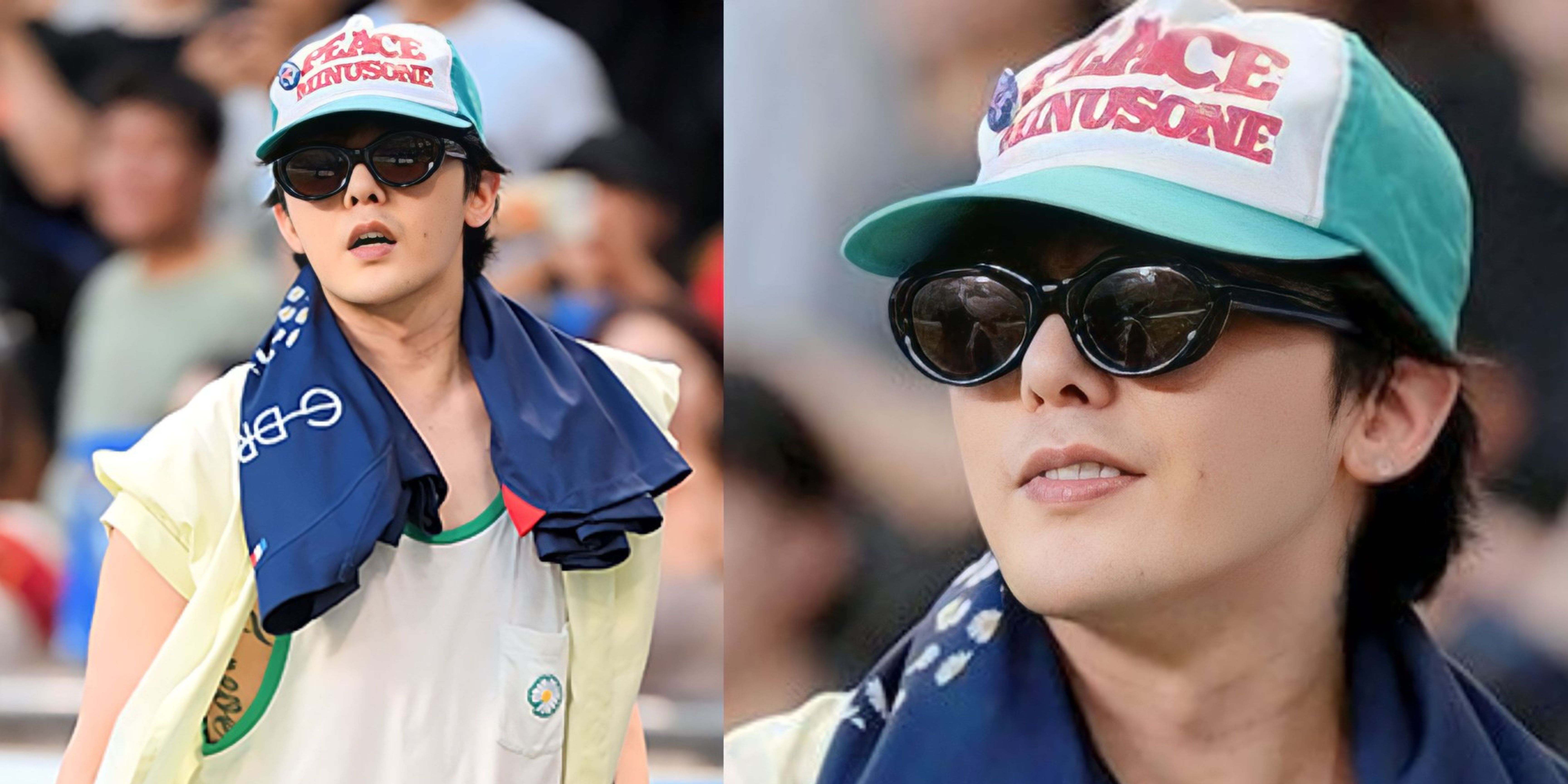 "Hot Boyfie Alert!" BIGBANG G-DRAGON's surprise arrival at a football game goes viral on the Internet