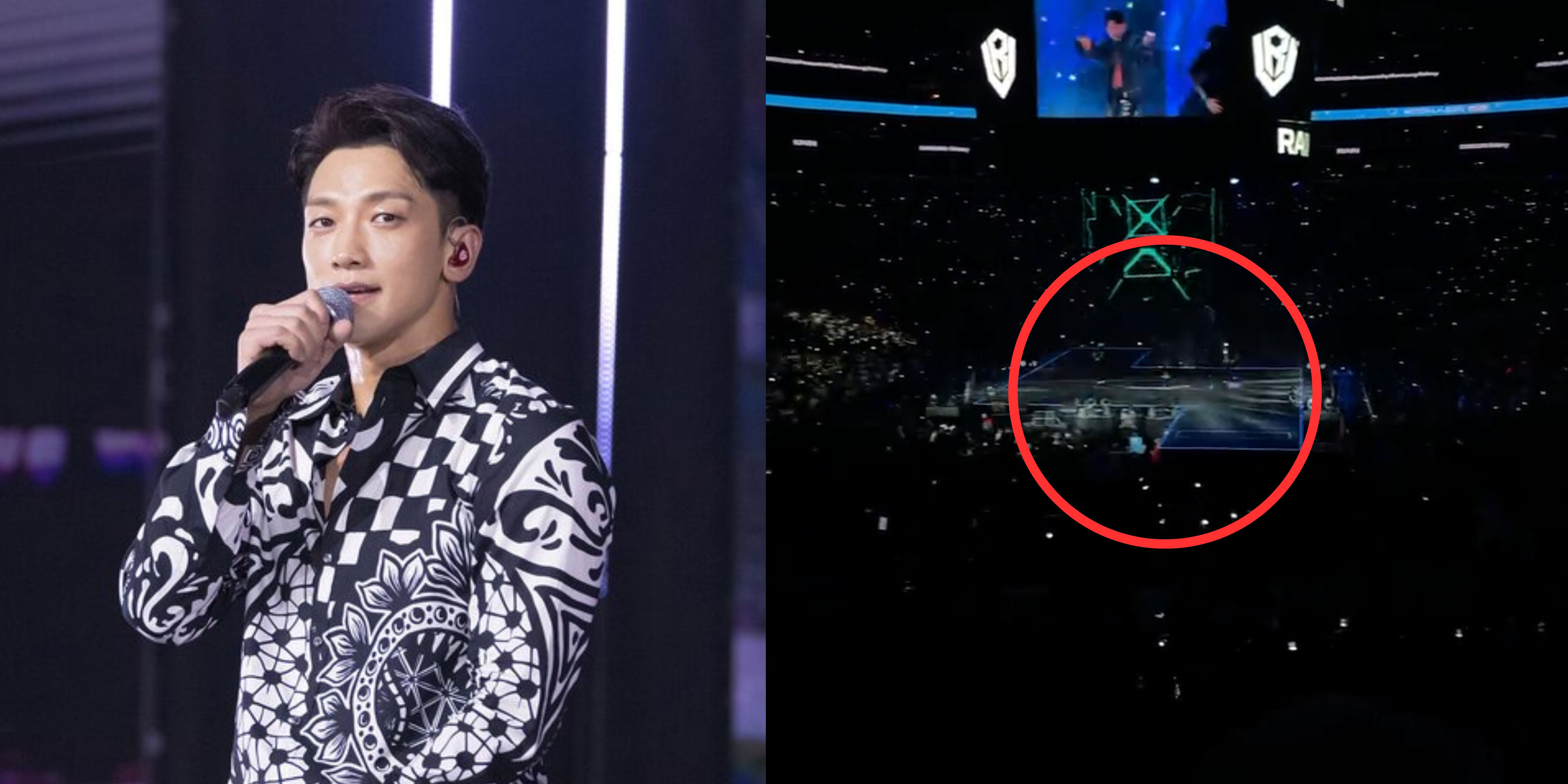 "Even lightsticks are off" — Rain received a strangely cold response from the audience during his performance at LA