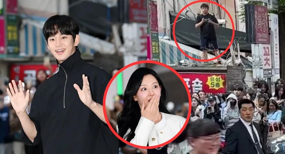Kim Soo Hyun &amp; Kim Ji Won welcomed by a massive crowd of avid fans at the 'Queen of Tears' wrap up party