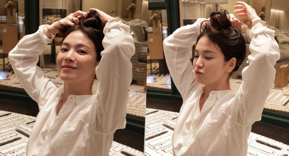 Song Hye Kyo thanks good friend Lee Mi Yeon for sending a coffee truck to the filming set of 'Dark Nuns'