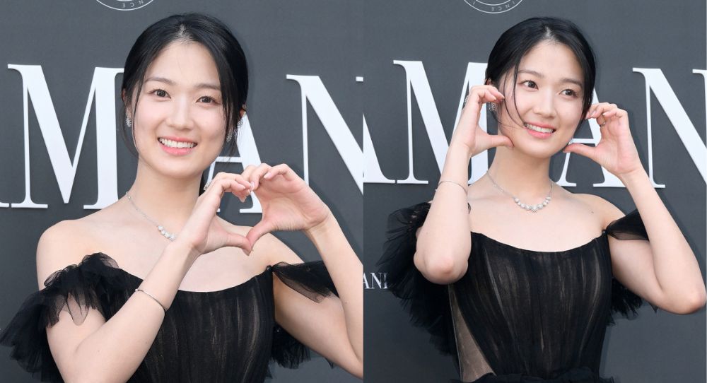 'Lovely Runner' star Kim Hye Yoon stuns with chic black swan look at jewelry brand's photo event