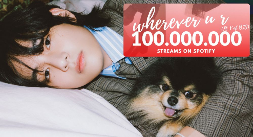 BTS V's Featured Song 'wherever u r' Surpasses 100 Million Streams on Spotify