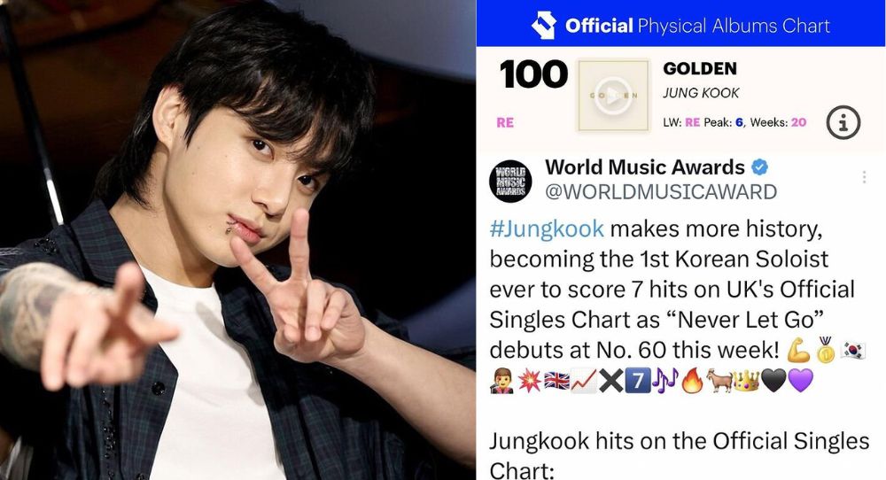 BTS Jungkook's 'GOLDEN' Re-Enters UK Official Physical Album Chart