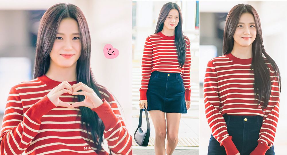 BLACKPINK's Jisoo Stuns in Chic College Student Look Before New York Fashion Show
