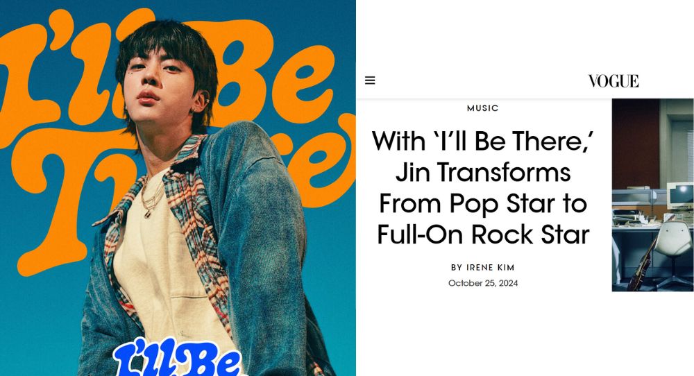 BTS's Jin Impresses International Media with New Song "I'll Be There" and Unique Rock Style