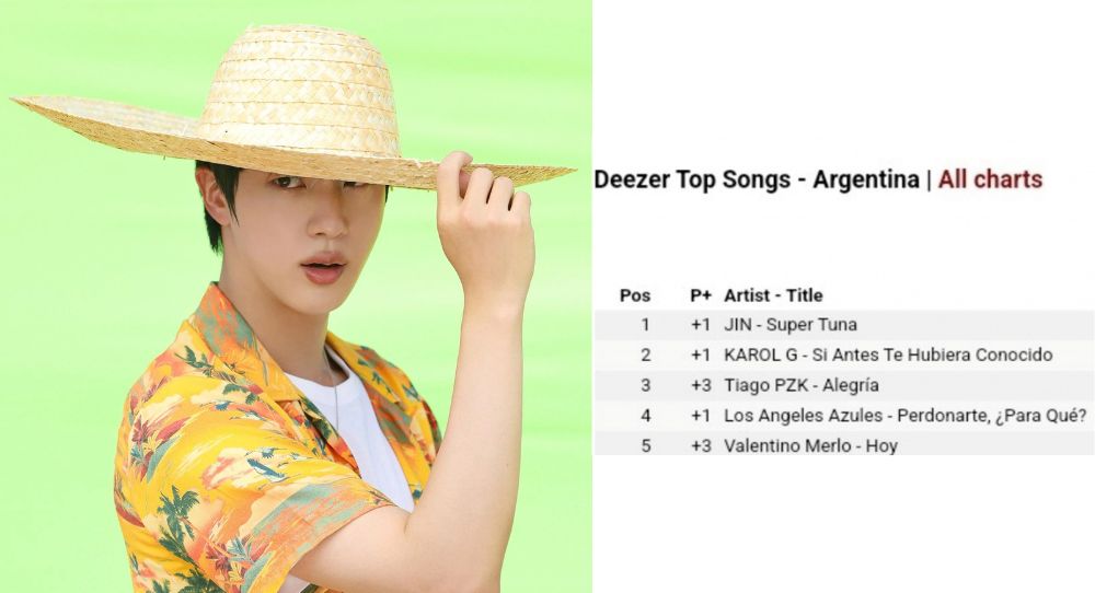 BTS Jin Shines with 'Super Tuna' Full Version, Dominates Deezer Charts Worldwide!