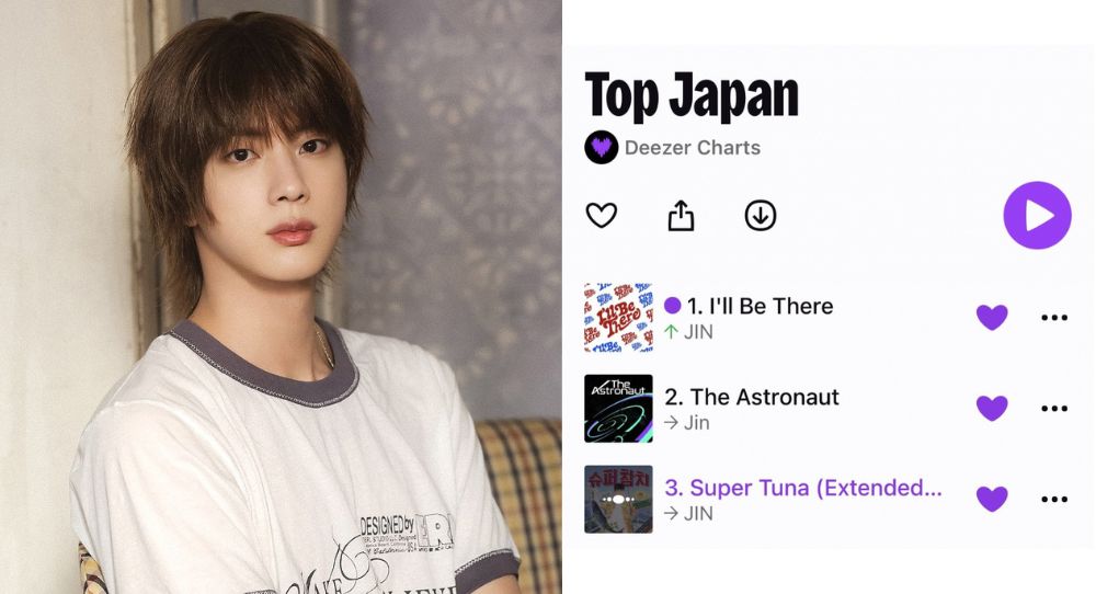 BTS’s Jin Takes Over Deezer Japan with Solo Songs, Shows Off Massive Popularity